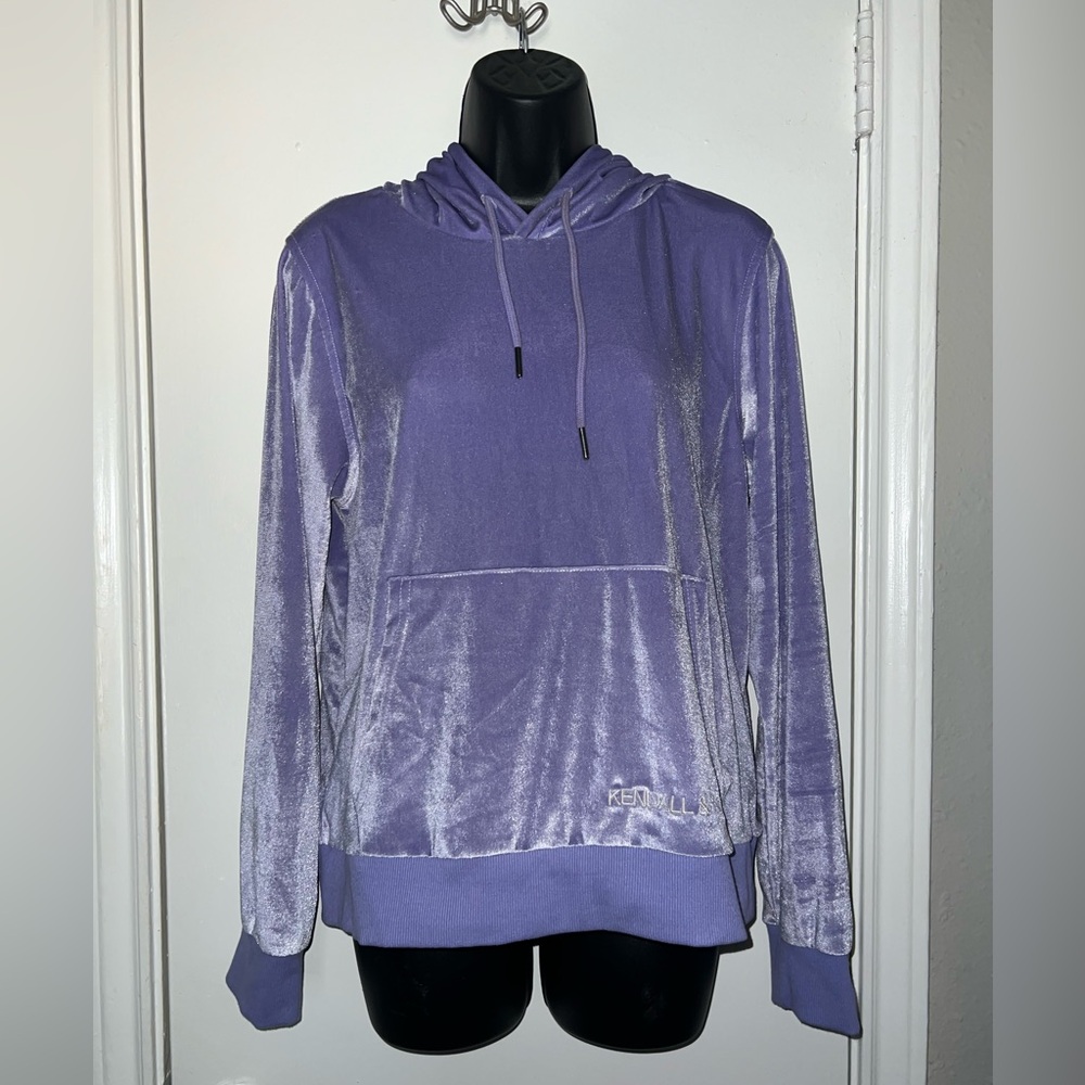 KENDALL AND KYLIE velvet hoodie SIZE L